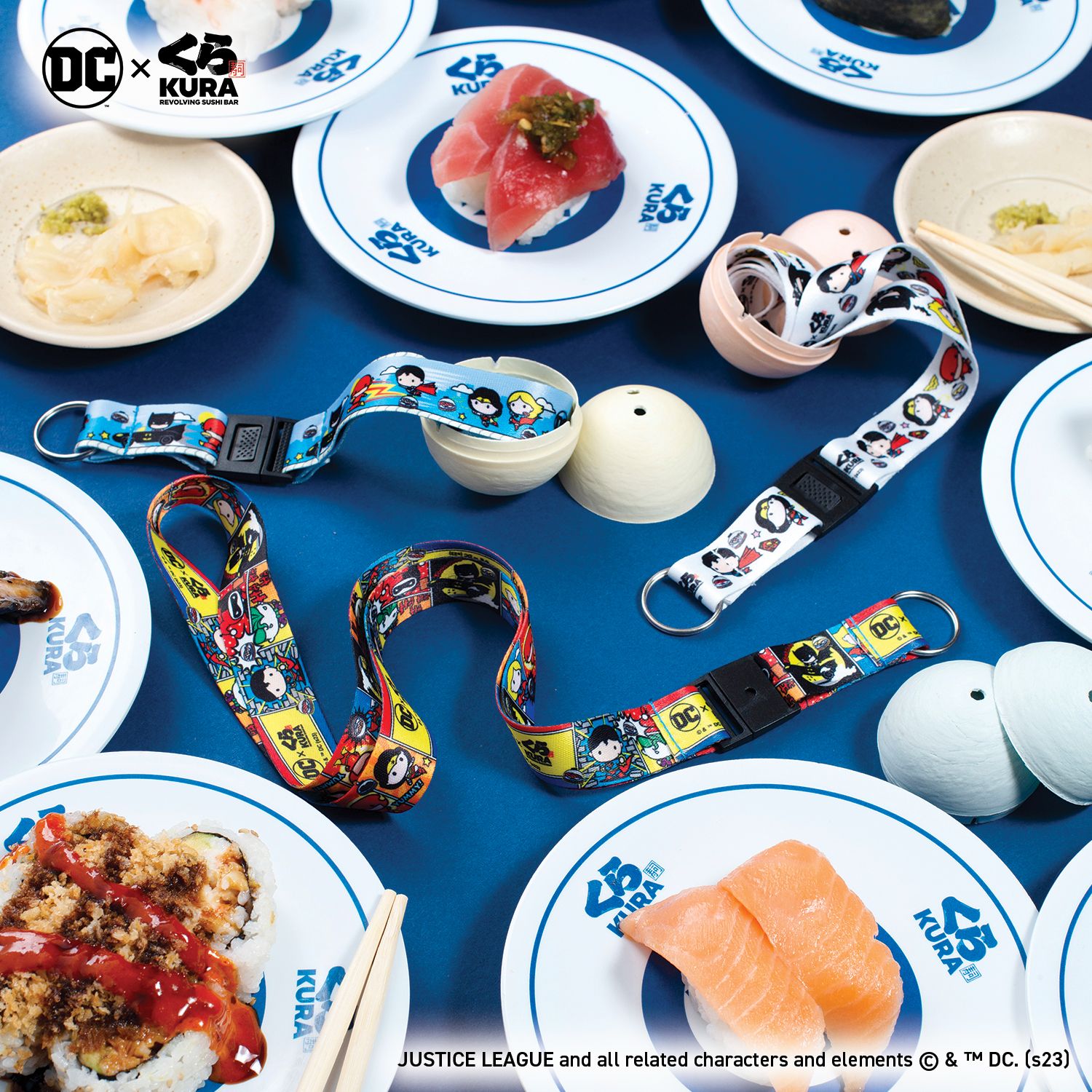 Photo by Emily J. Davis_DC x Kura Sushi Bikkura Pon Prize Collection_Lanyards_1