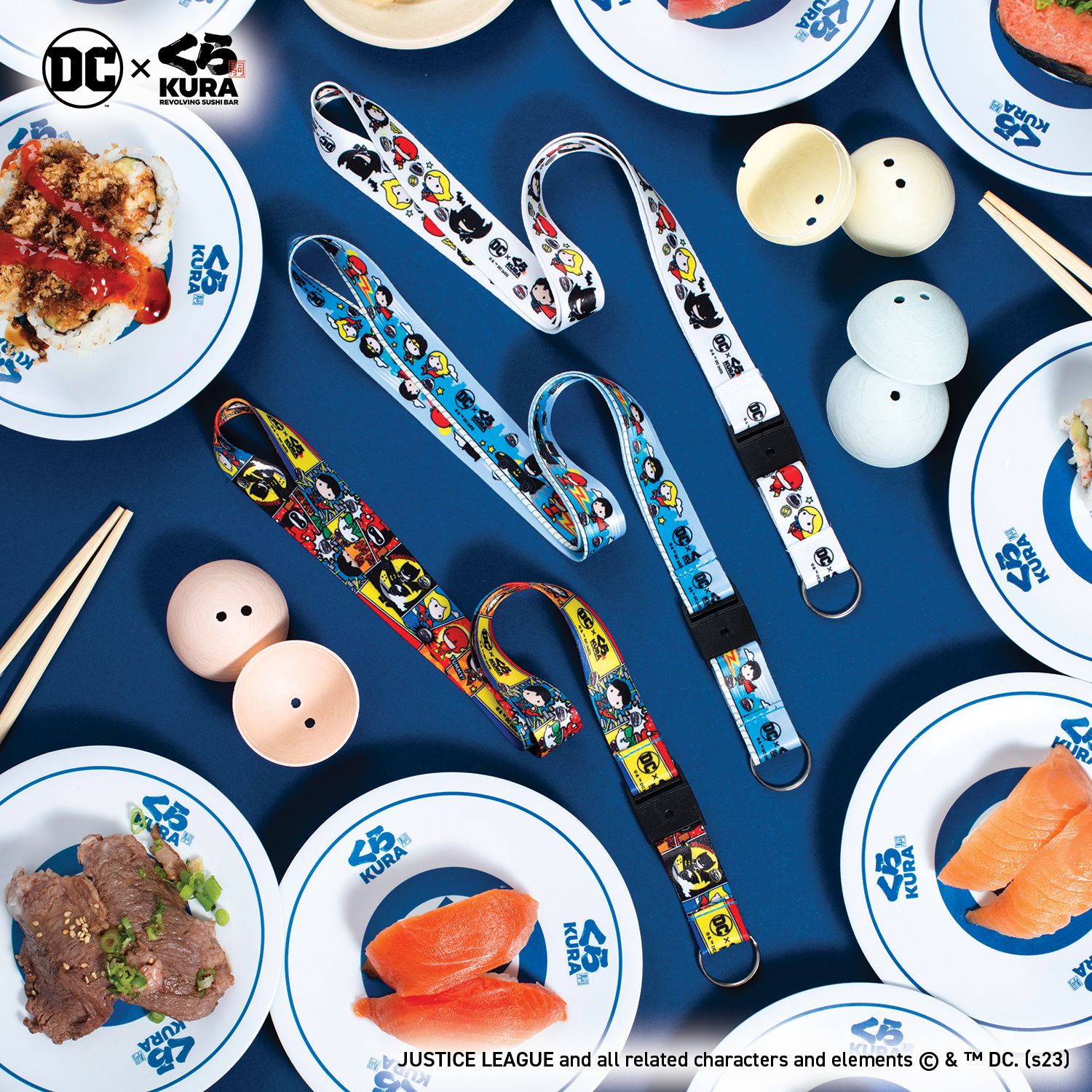 Photo by Emily J. Davis_DC x Kura Sushi Bikkura Pon Prize Collection_Lanyards_2