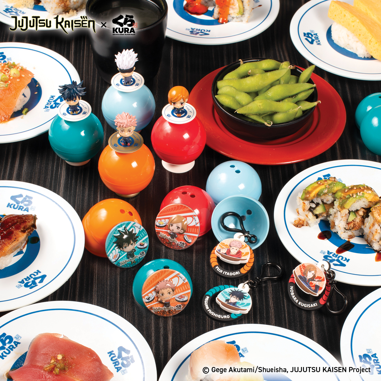 Photo by Emily J. Davis_Jujutsu Kaisen x Kura Sushi Bikkura Pon Prize Collection_All Prizes 3