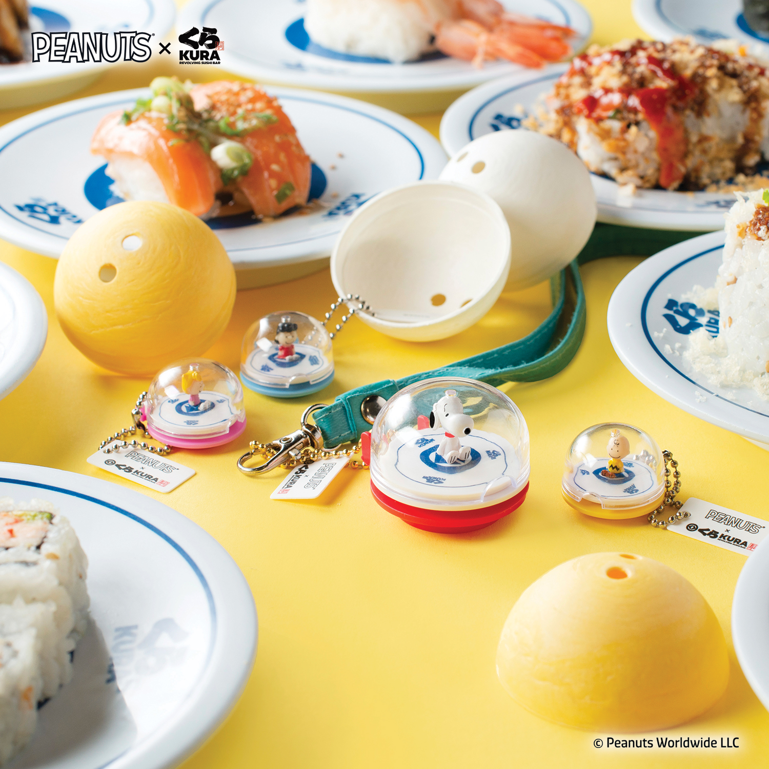 Photo by Emily J. Davis_Peanuts x Kura Sushi Bikkura Pon Prize Collection_Figurine Keychains_2