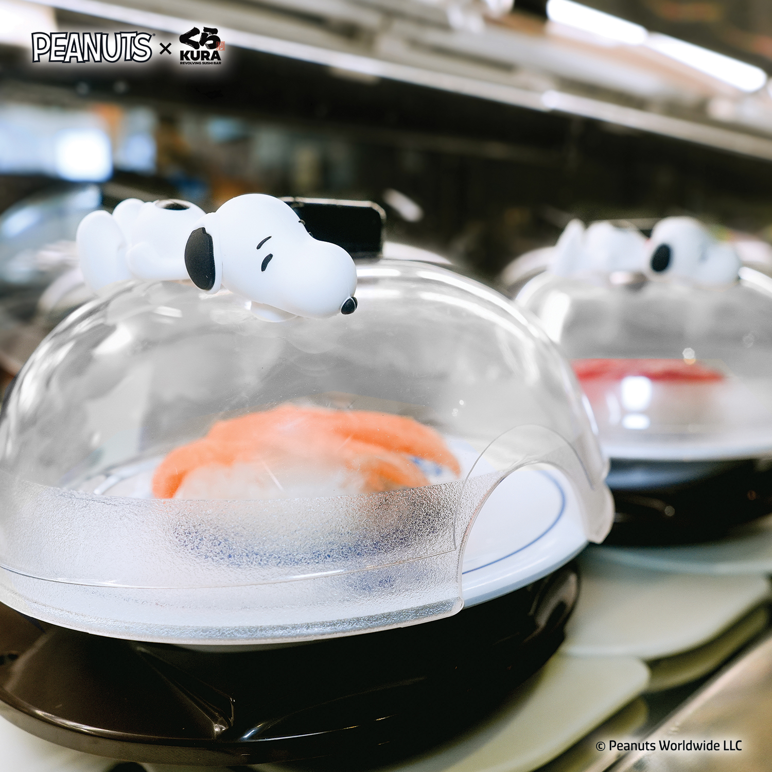 Photo by Emily J. Davis_Peanuts x Kura Sushi Collaboration_Snoopy Figurines atop Mr. Fresh_3