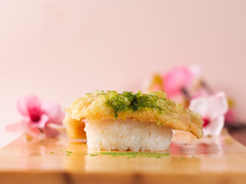 Salmon Tempura Nigiri