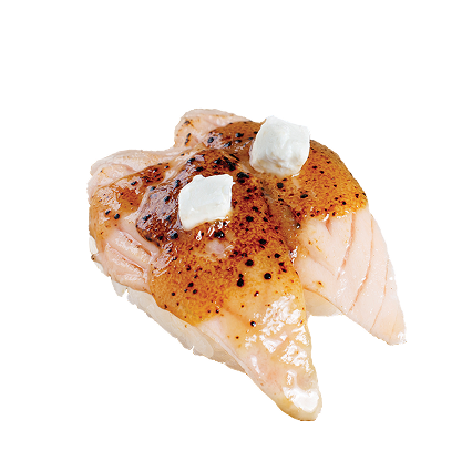 Seared Salmon with Miso Cream Cheese*