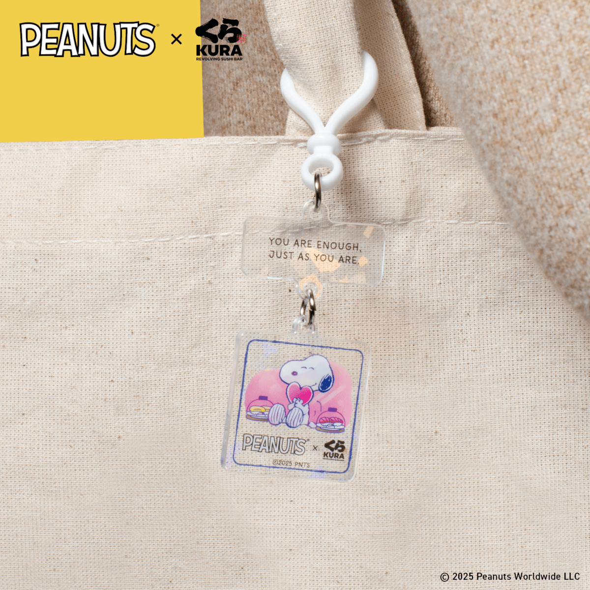 Peanuts x Kura Sushi Bikkura Pon Series 2 Prize Collection_Snoopy Acrylic Charm_2